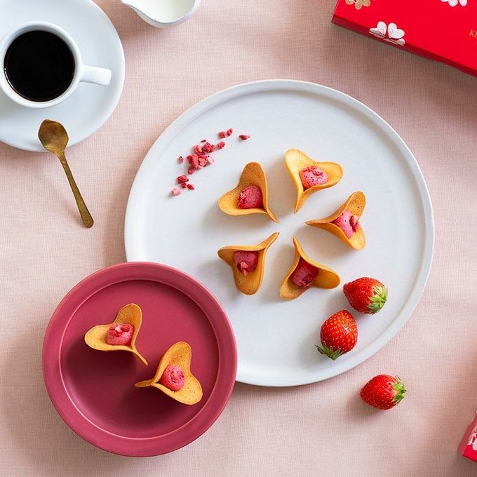 【KINEEL】ルフル30個入(バニラ×10個・抹茶×10個・ベリーベリー×10個)京都からお届け♪お花の形のかわいいラングドシャスイーツ  3