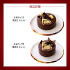 カカオの贅沢クリスマスケーキ 5号 15cm チョコレートな関係 クリスマス2024 7