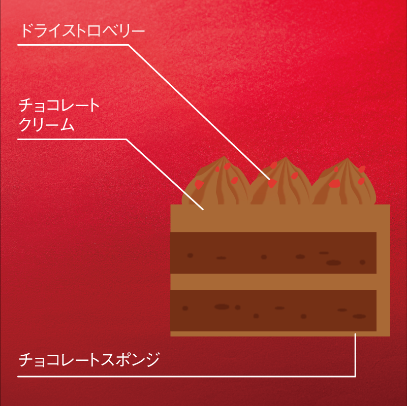 【イタリアントマト】クリスマス チョコレートケーキ（キャンドル付き） 4号（12cm）クリスマス2023 2
