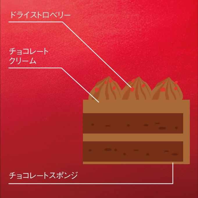 【イタリアントマト】クリスマス チョコレートケーキ（キャンドル付き） 4号（12cm）クリスマス2023  2