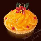 【イタリアントマト】クリスマス オレンジ果実のタルト 5号（15cm） クリスマス2021  母の日2024 1