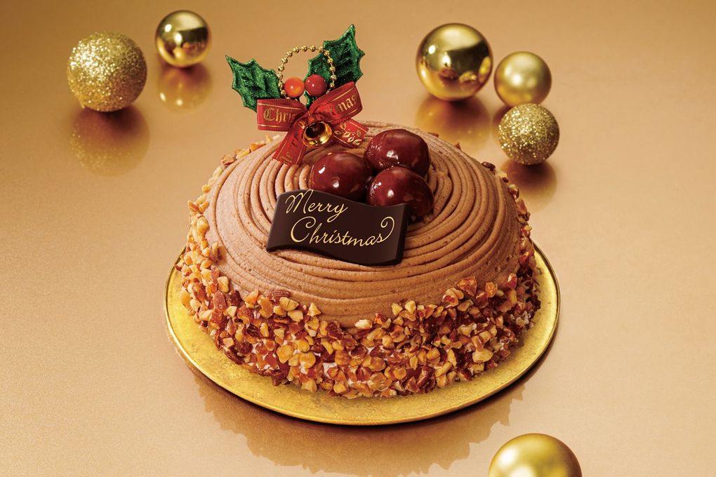 クリスマスモンブランケーキ(キャンドル付き) 5号(15cm) クリスマスケーキ2025 1