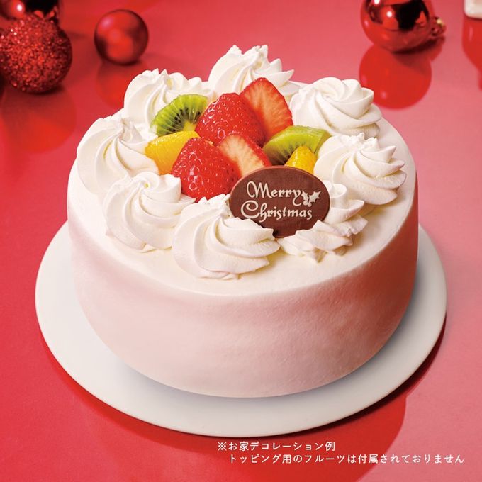 クリスマスお家デコレーションケーキクリーム(キャンドル付き) 5号(15cm)クリスマスケーキ2025  2
