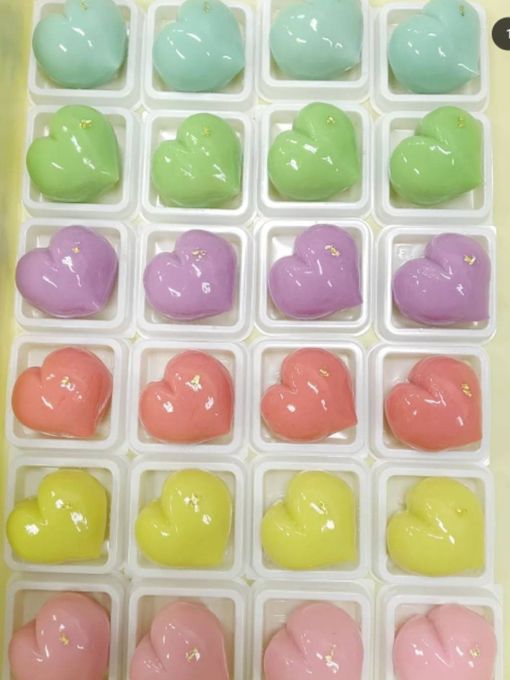 カラフルハート上生菓子 1