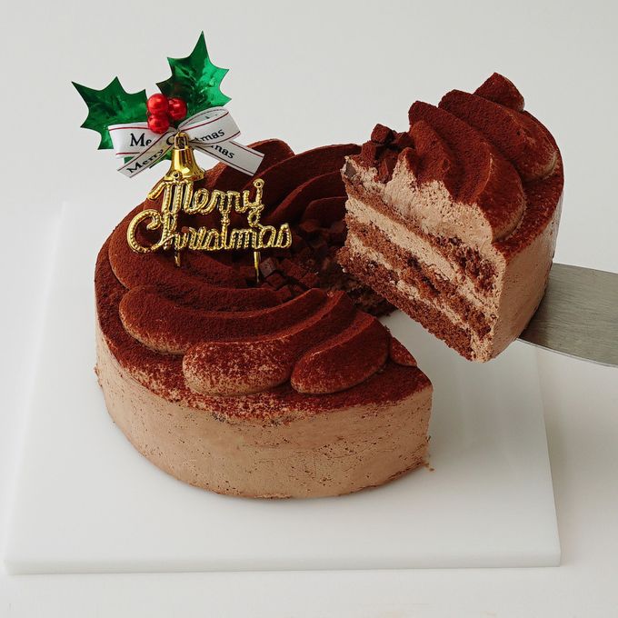 【不二家】クリスマス 糖質オフ チョコ生ケーキ 5号 14.5cm 3