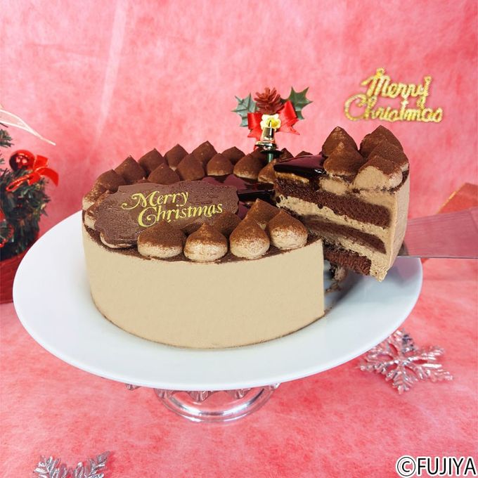 【不二家】クリスマスチョコレートケーキ 5号 3