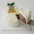 【不二家】クリスマス 糖質オフ ホワイトチョコ生ケーキ 5号 14.5cm 3