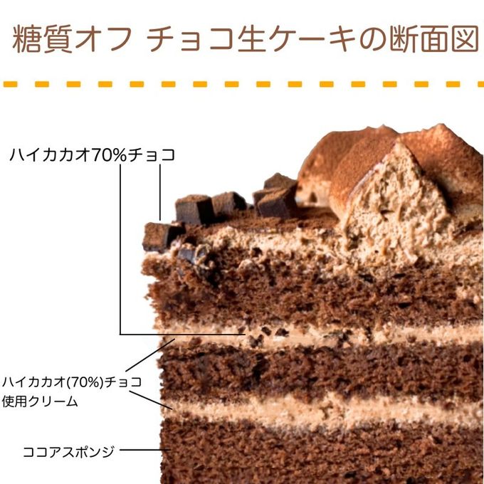 【不二家】クリスマス 糖質オフチョコ生ケーキ 5号 14.5cm  3