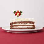 【不二家】糖質オフ クリスマスホワイトチョコ生ケーキ 5号 14.5cm 4