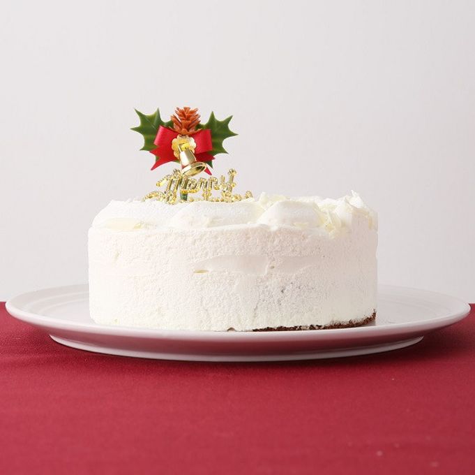 【不二家】糖質オフ クリスマスホワイトチョコ生ケーキ 5号 14.5cm 3