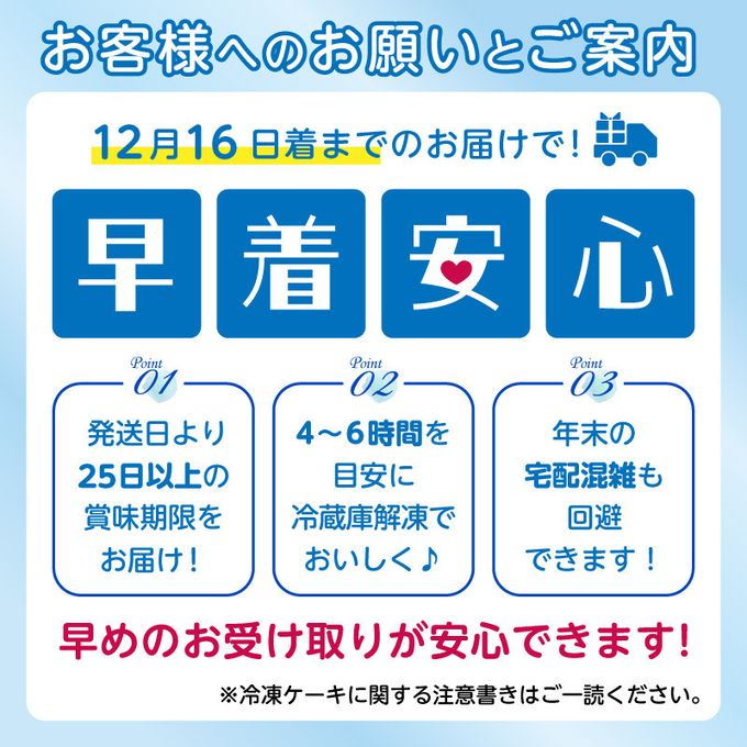 【送料無料】クリスマスペコポコデコレーションケーキ 6