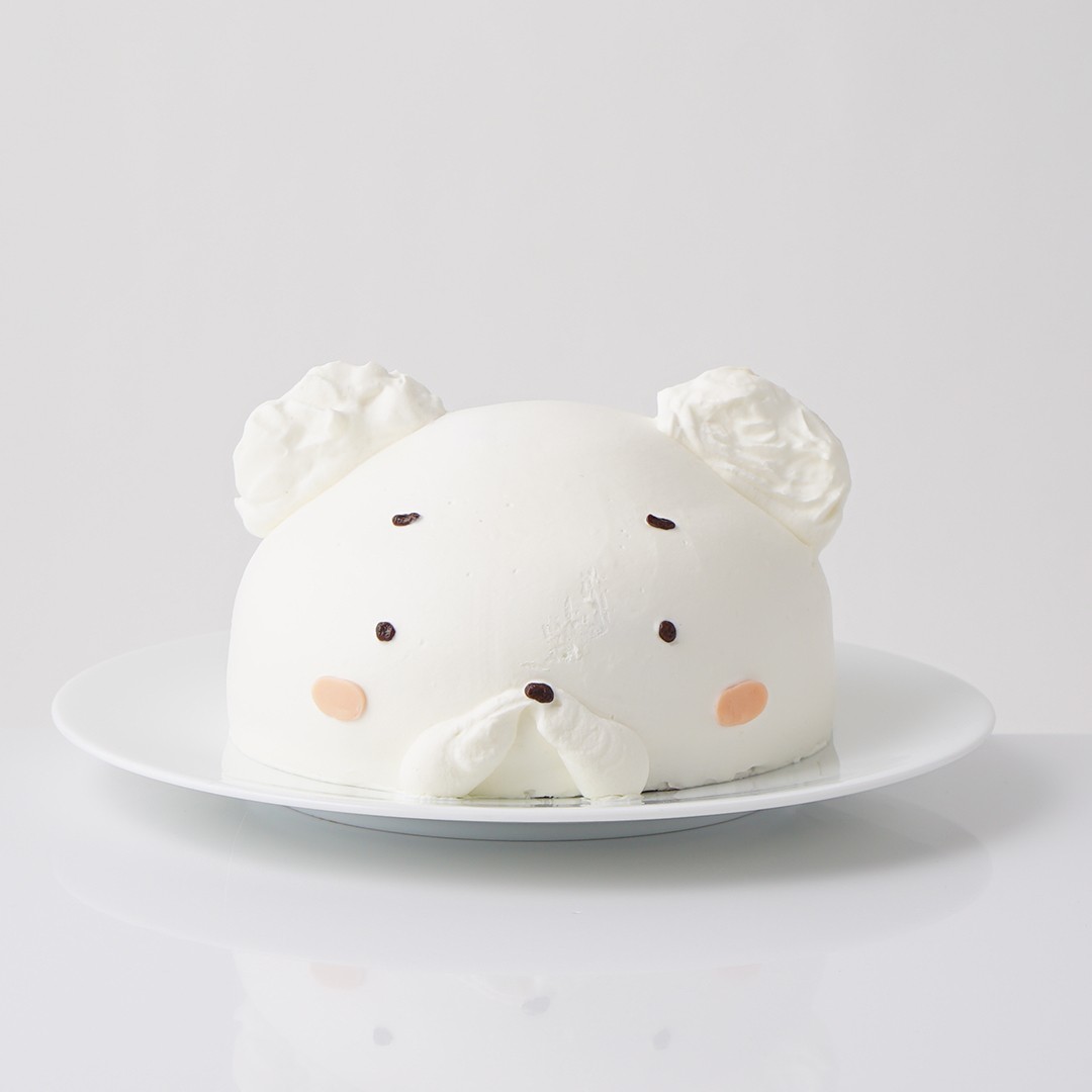 ぺ*ろ様 しろくまケーキ　スクイーズ アニマルケーキ しろくまさん 5号 （Sweetslabo Pignon） | Cake.jp