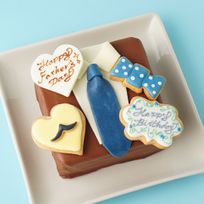 チョコスーツケーキ（スーツの色変更可）【4号 スクエア型】