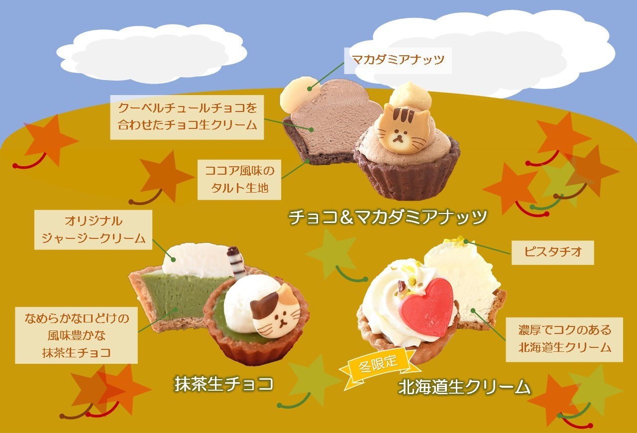 冬バージョン】ねこみにタルトセット 9個入 （フレッシュタルトのお店