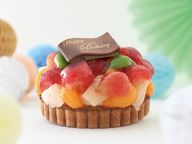 【祝！誕生日】鬼盛りフルーツタルト 4号 誕生日バージョン 1