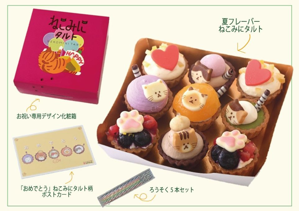 【祝！誕生日】ねこみにタルトセット 9個入 夏フレーバー 2