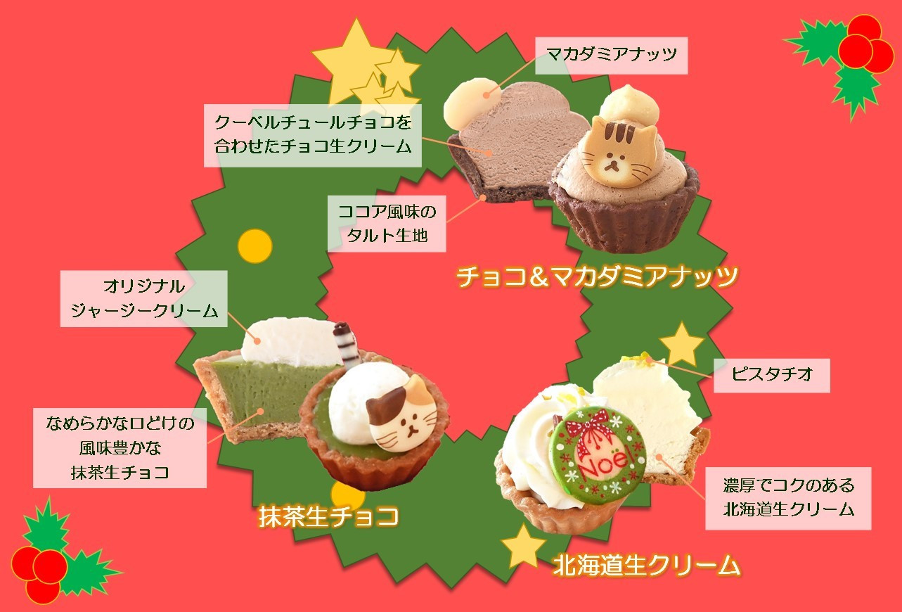 クリスマス限定】ねこみにタルトセット 9個入 クリスマス2025