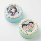 チョコ味も選べる【8色から選べる♪】イメージカラーの写真ケーキ パステル 3号 1～2名様向け クリスマス2026 5