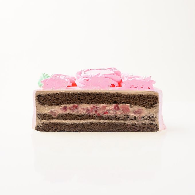 チョコ味も選べる【9色から選べる♪】イメージカラーのフラワー写真ケーキ 5号 3～5名様向け 8