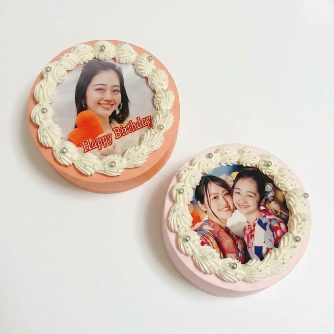 チョコ味も選べる【8色から選べる♪】イメージカラーの写真ケーキ パステル 3号 1～2名様向け クリスマス2026 2