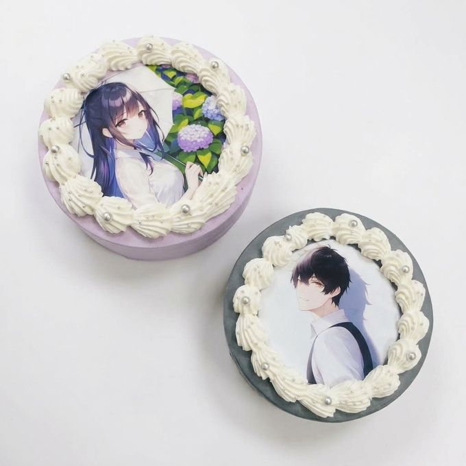 チョコ味も選べる【8色から選べる♪】イメージカラーの写真ケーキ パステル 3号 1～2名様向け クリスマス2026 4