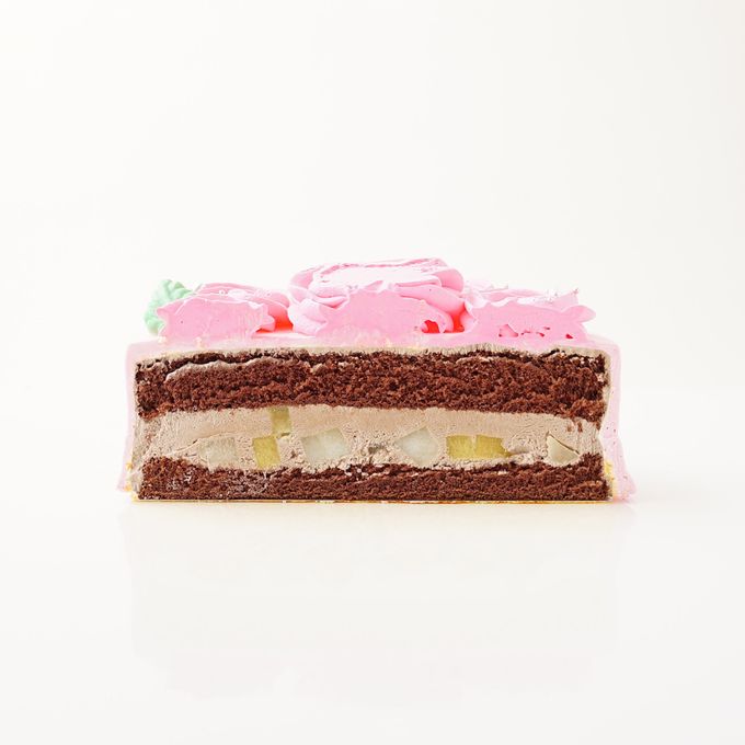 チョコ味も選べる【9色から選べる♪】イメージカラーのフラワー写真ケーキ 13cm 2～3名様向け  8