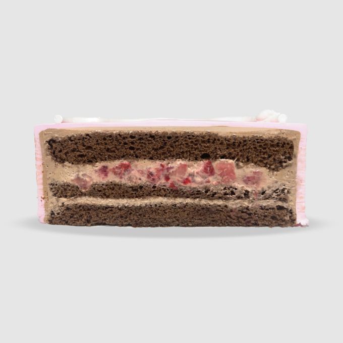 チョコ味も選べる【9色から選べる♪】イメージカラーのセンイル写真ケーキ ライン 5号 3～5名様向け 8