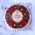 カルトナージュケーキ®クリスマスリース 2
