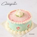 カルトナージュケーキ Crochetピンク 4号  1