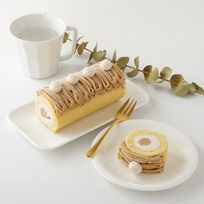 モンブラン・ロールケーキ《ヴィーガンケーキ》バースデーオプションあり