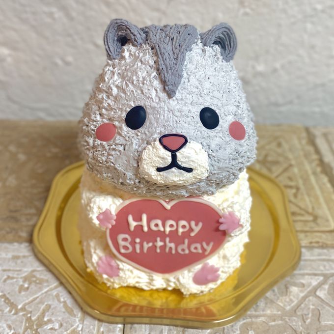 ジャンガリアンハムスターの立体ケーキ 動物ケーキ センイルケーキ 誕生日 5号 1