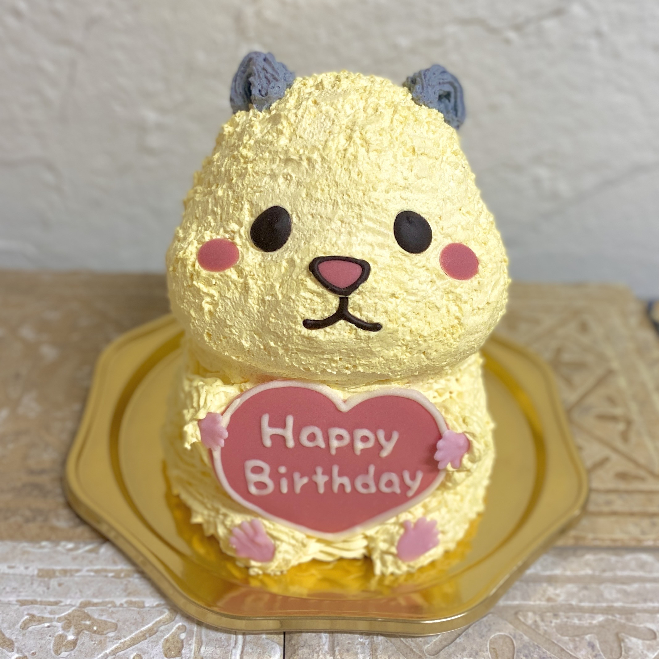 キンクマハムスターの立体ケーキ 動物ケーキ センイルケーキ