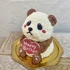 パンダの立体ケーキ ぱんだ  誕生日 動物 ケーキ クリスマス 2