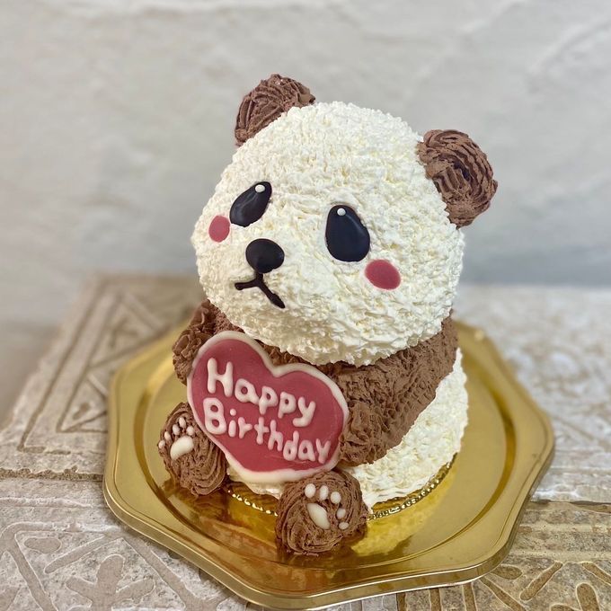 パンダの立体ケーキ ぱんだ  誕生日 動物 ケーキ クリスマス 2