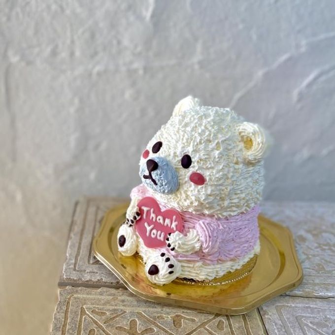 しろくまの立体ケーキ シロクマ 動物ケーキ 2