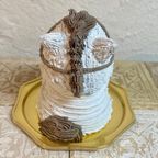 馬の立体ケーキ(芦毛グレー) 動物 ケーキ 誕生日 センイルケーキ 5号 3