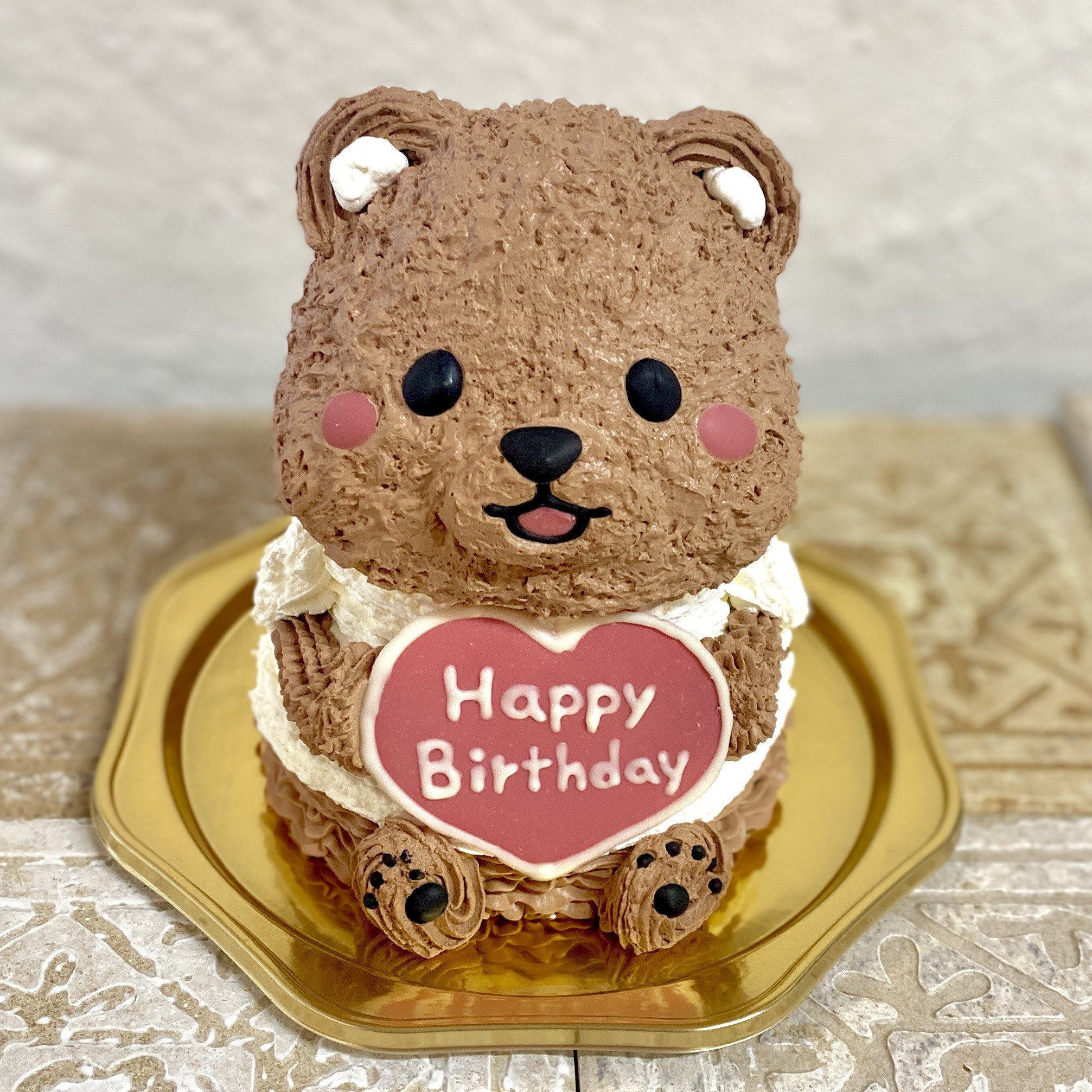にっこりクマさんの立体ケーキ クマ くまさん 動物ケーキ 5号（Tipitinats Cakes）