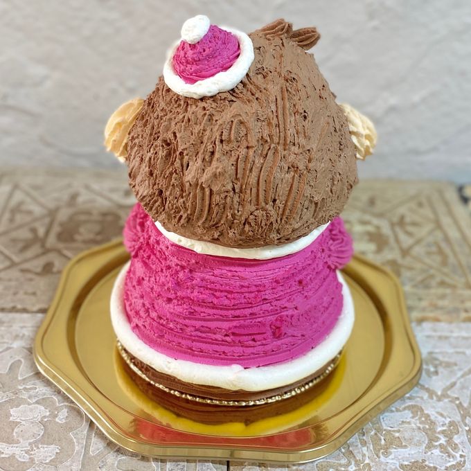 おさるさんサンタの立体ケーキ クリスマスケーキ 5号 個数限定 動物ケーキ クリスマス2026  3