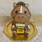 父の日⭐︎馬の立体ケーキ（ビール）ウマ 馬 動物ケーキ 5号 父の日2026 1