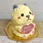 キンクマハムスターの立体ケーキ 動物ケーキ センイルケーキ 誕生日 5号 2