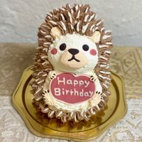 はりねずみの立体ケーキ ハリネズミ  動物ケーキ センイルケーキ