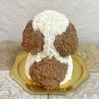 シーズーの立体ケーキ 動物ケーキ 誕生日 ドンムルケーキ センイルケーキ 5号 3