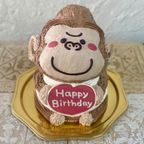 ゴリラの立体ケーキ  ごりら  誕生日ケーキ 動物ケーキ  5号 1