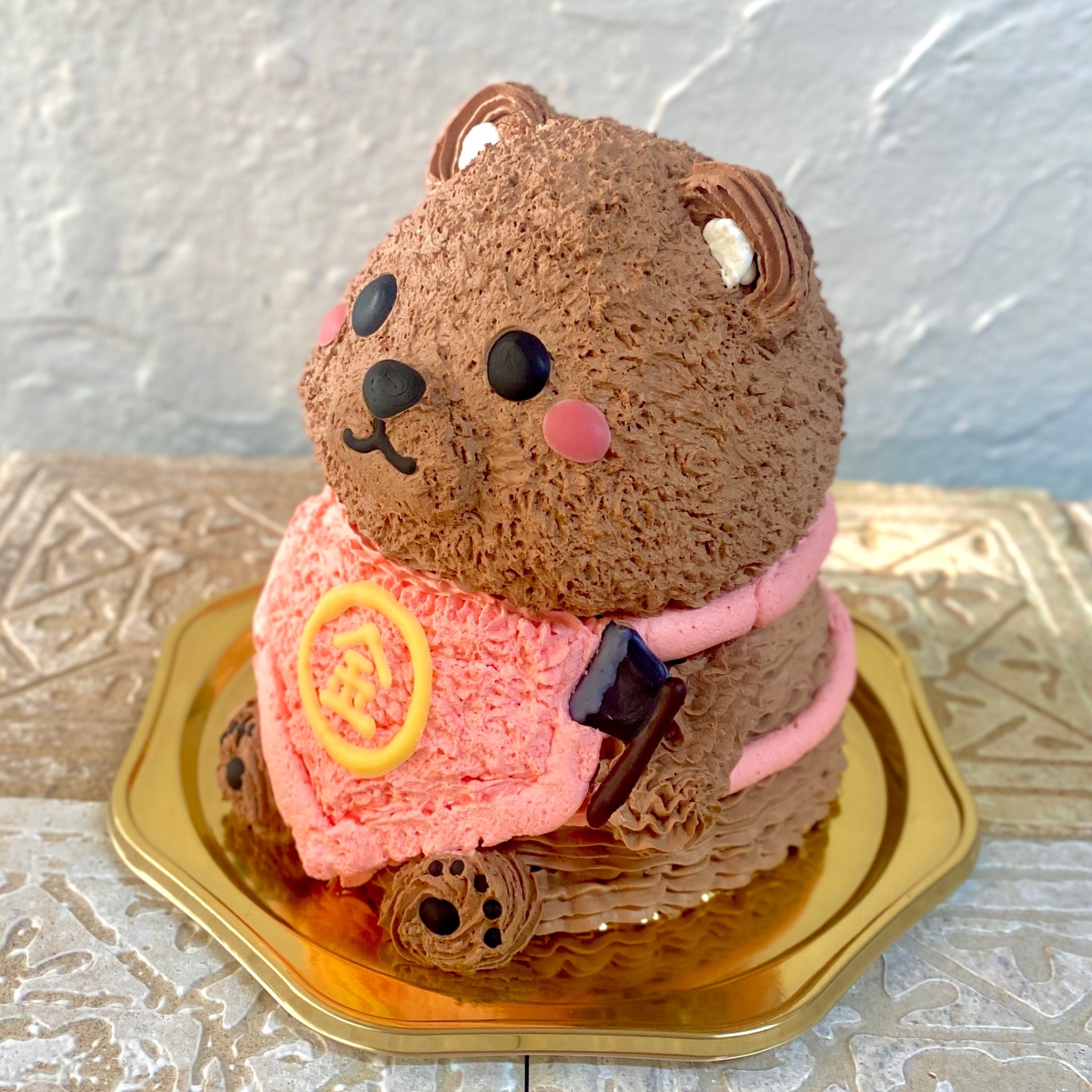 くまさん金太郎の立体ケーキ 5号 動物ケーキ （Tipitinats Cakes