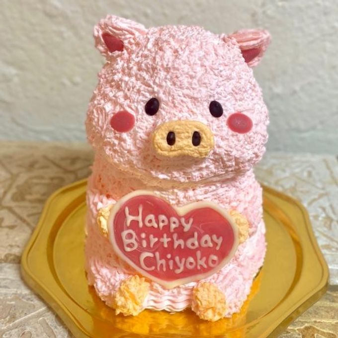 子ぶたの立体ケーキ ブタ お誕生日やお祝いにも！動物ケーキ  1