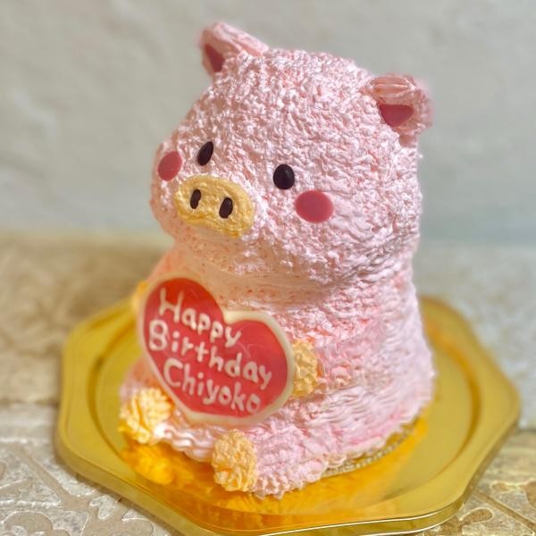 子ぶたの立体ケーキ ブタ お誕生日やお祝いにも！動物ケーキ （Tipitinats Cakes） | Cake.jp