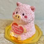 子ぶたの立体ケーキ ブタ お誕生日やお祝いにも！動物ケーキ  2