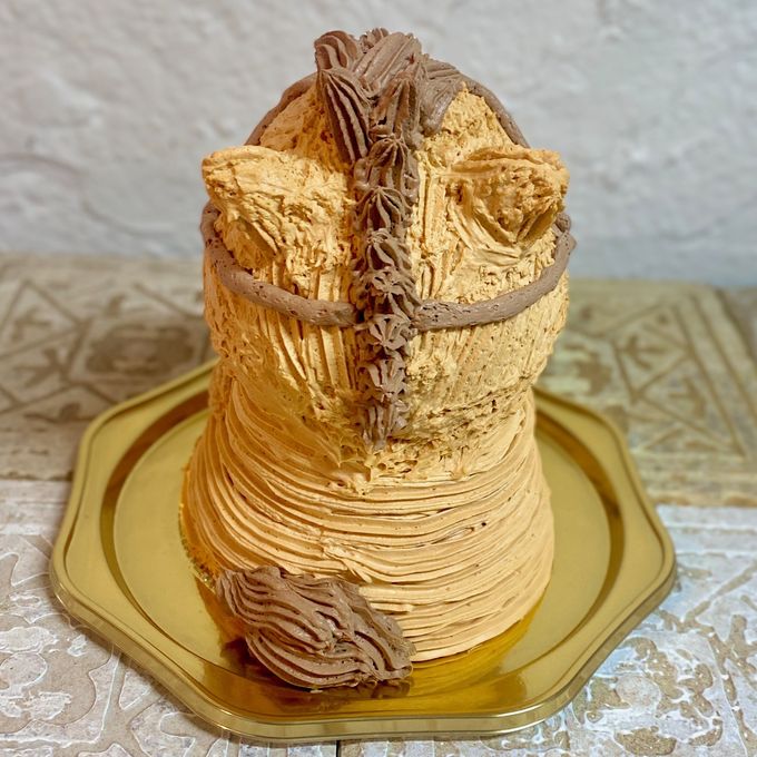 馬の立体ケーキ(栗毛ベージュ) 動物 ケーキ 誕生日 センイルケーキ 5号 3