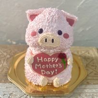 母の日⭐︎子ぶたの立体ケーキ ブタ ぶた 動物ケーキ ドンムルケーキ センイルケーキ  