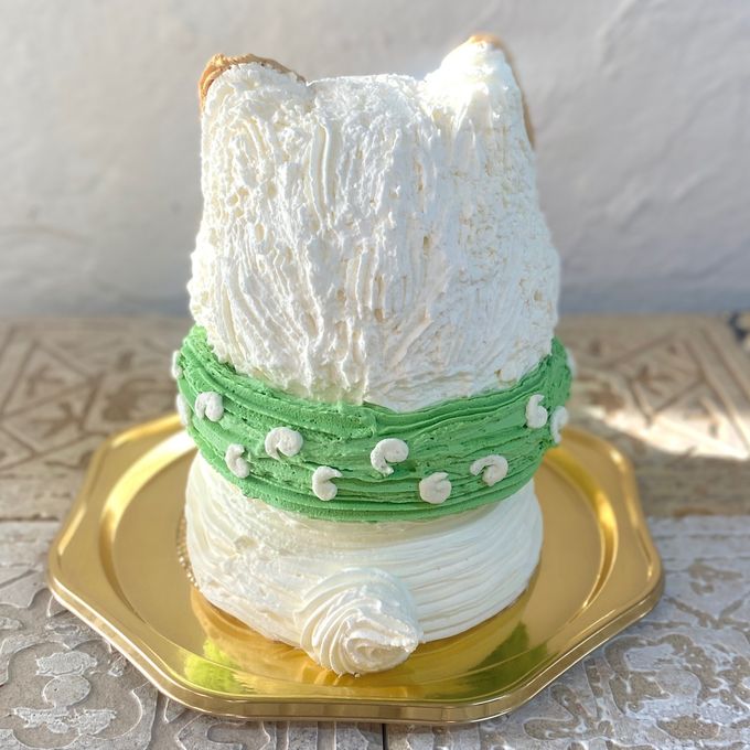 白柴犬の立体ケーキ しろしば しばいぬ 動物ケーキ センイルケーキ  5号 3